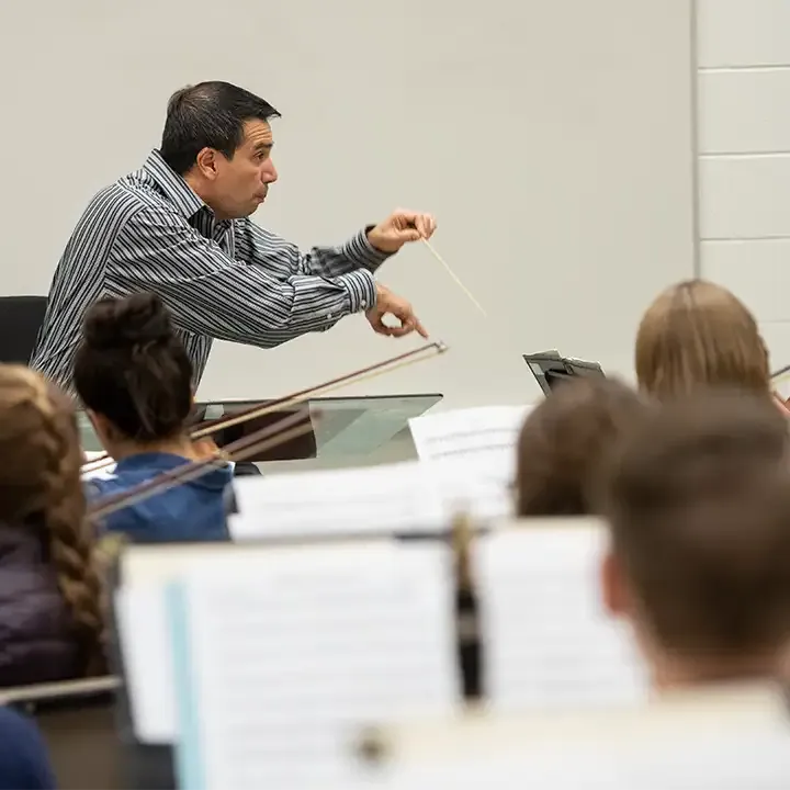 Conductor and orchestra